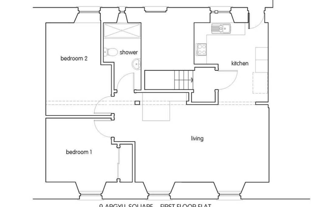 Argyle Square Apartment Обан Экстерьер фото
